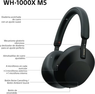 Sony WH-1000XM5 Auriculares Inalámbricos Negros