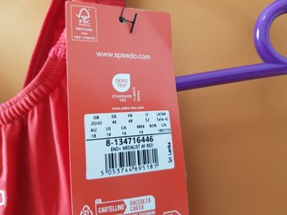Bañador Speedo Eco Endurance Rojo Talla 18