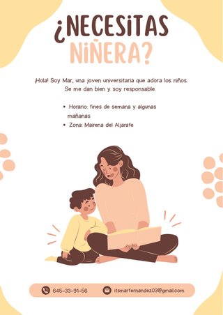 Servicio de niñera