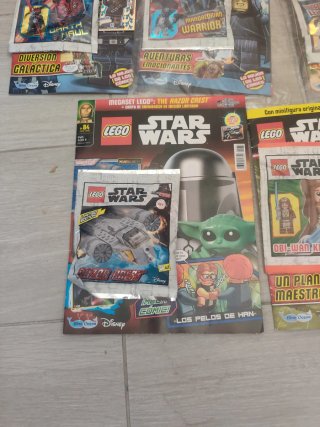 Lote 5 Revistas LEGO Star Wars con Figuras