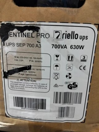SAI UPS Riello Sentinel Pro SEP700 700VA