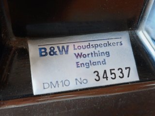 Altavoces B&W DM10