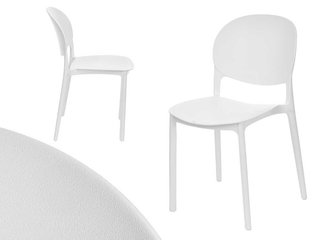 Set 4 Sedie da Tavolo in Termoplastica Impilabili