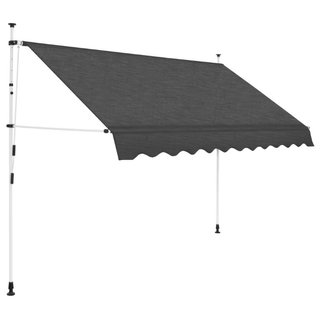 Tenda da Sole Retrattile Manuale 250 cm Antracite · Tessuto