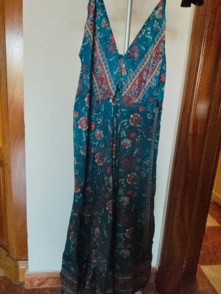 Vestido largo estampado talla única