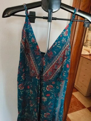 Vestido largo estampado talla única