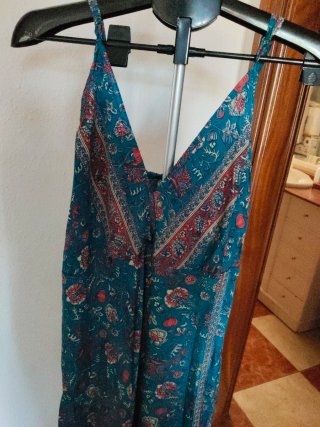 Vestido largo estampado talla única