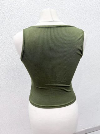 Top verde con lazada estilo cottagecore