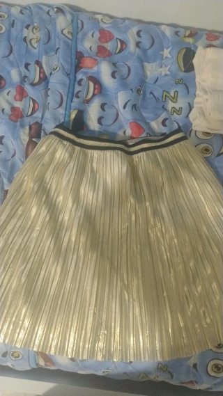 Gonna bambina 13-14 anni oro