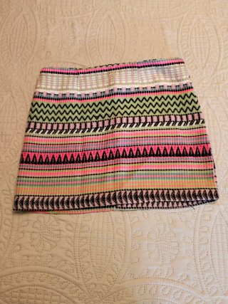 Falda estampada geométrica