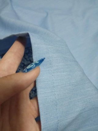 Falda efecto vaquero azul