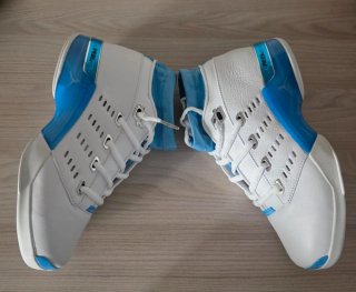 Jordan 17 Scarpe da Ginnastica Bianche e Blu