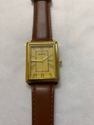 Orologio watch Geneva quarzo oro marrone