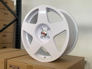 4 LLANTAS GODO TEN 7.5X17 4X100 et38 WHITTE 57.1