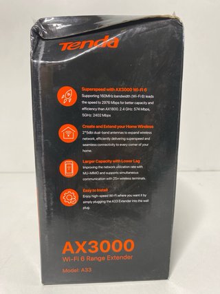 : Repetidor WiFi 6 Tenda AX3000 A33
