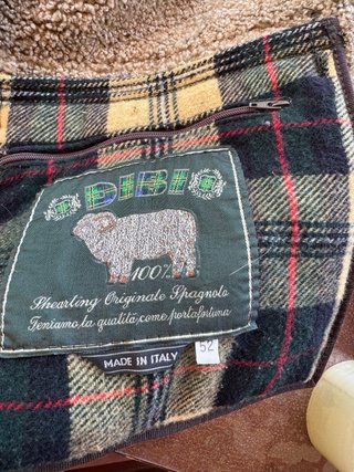 Giubbotto DIBI Vera Pelle e Lana Vintage - L