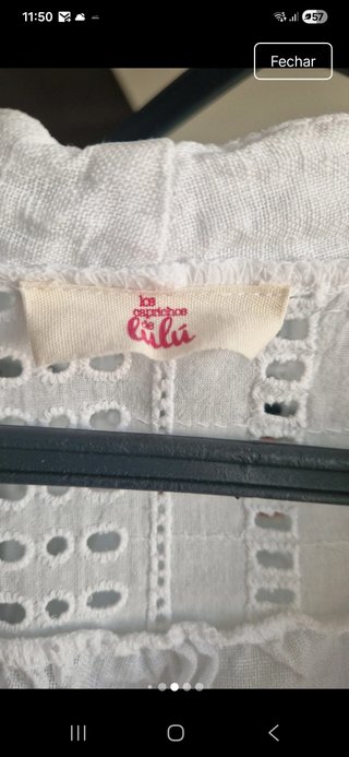 Vestido branco bordado verão