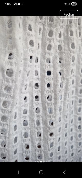 Vestido branco bordado verão