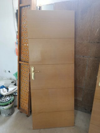 Puertas de madera con cristal