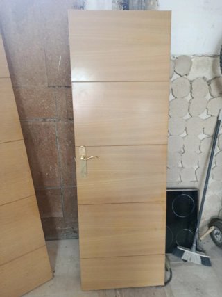 Puertas de madera con cristal