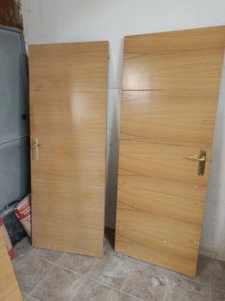 Puertas de madera con cristal