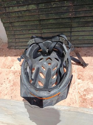 Casco Bicicleta Adulto Naranja/Gris