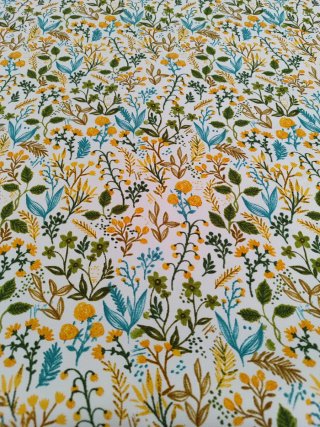 Tela Panamá Premiun 100% Algodón Estampado Flores