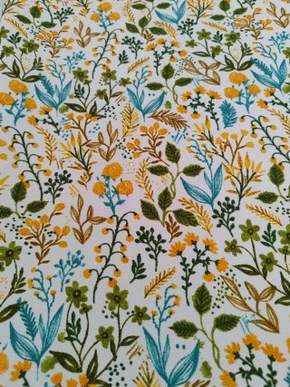 Tela Panamá Premiun 100% Algodón Estampado Flores