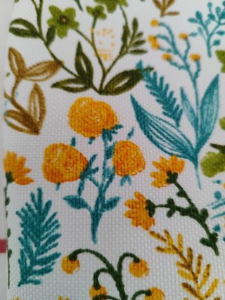 Tela Panamá Premiun 100% Algodón Estampado Flores