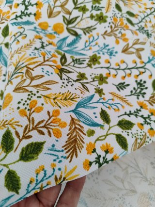 Tela Panamá Premiun 100% Algodón Estampado Flores