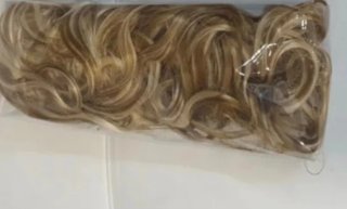 Peluca rubia larga con mechas