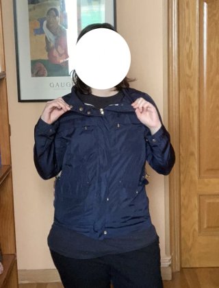 Chaqueta Zara Azul con Capucha Talla M