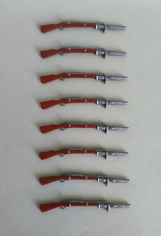 Playmobil Lote 8 Mosquetes - Rifles Con Bayoneta.