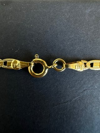 Cadena bañada en oro 18k