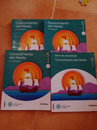 Lote Libros Conocimiento del Medio 5º Primaria