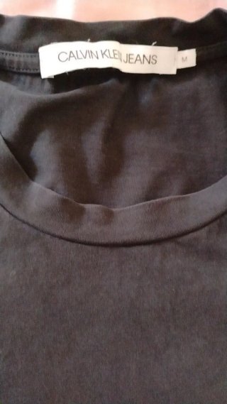 Camiseta Calvin Klein Jeans CK Hombre Negra Logo