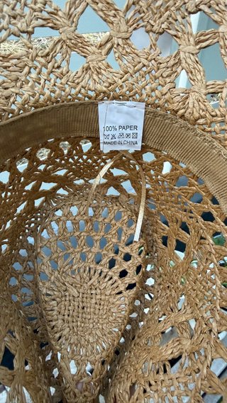 Cappello Panama Beige/Marrone Taglia Unica