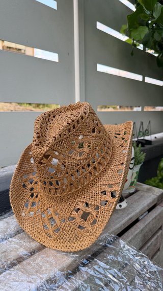 Cappello Panama Beige/Marrone Taglia Unica