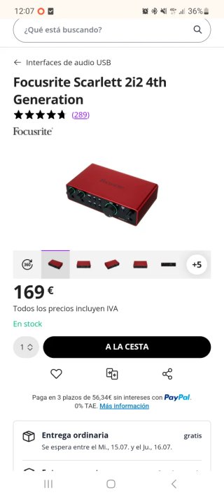 Focusrite Scarlett 2i2 4th gen