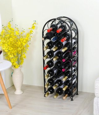 Botellero Vino Metallico Nero