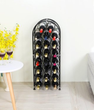 Botellero Vino Metallico Nero