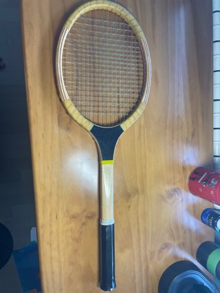 Raqueta tenis Frontón de madera - muy buen estado