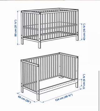 Cuna Bebé IKEA Blanca