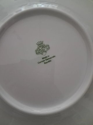 Servizio da 5 per dolci, in ceramica bianca