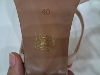 Sandalias charol nude tacón plataforma