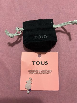 Colgante Oso Tous Blanco y Morado