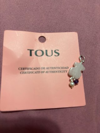 Colgante Oso Tous Blanco y Morado