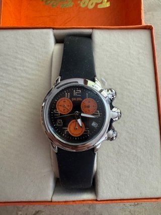 Reloj nuevo Folli Follie Negro y Naranja