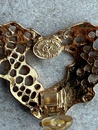 Pendientes Christian Lacroix Vintage Corazón Oro