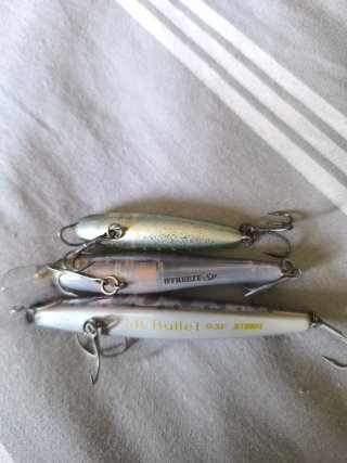 Lote 3 señuelos pesca spinning